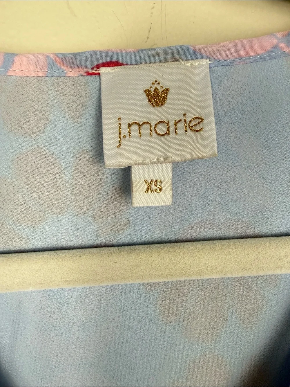 J. Marie Mini Dress Womens XS Floral Pink Purple Preppy Multicolor Summer Casual